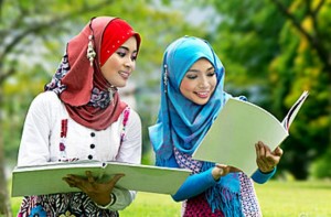 happy muslim students