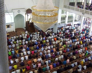 jumuah khutbah inside mosque