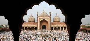 Eid prayers, Badshahi Mosque, Lahore, Pakistan